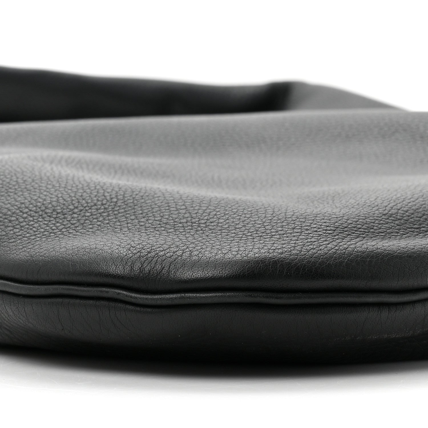 The Row Grained Calfskin Medium Everyday Shoulder Bag Black 9 of 9