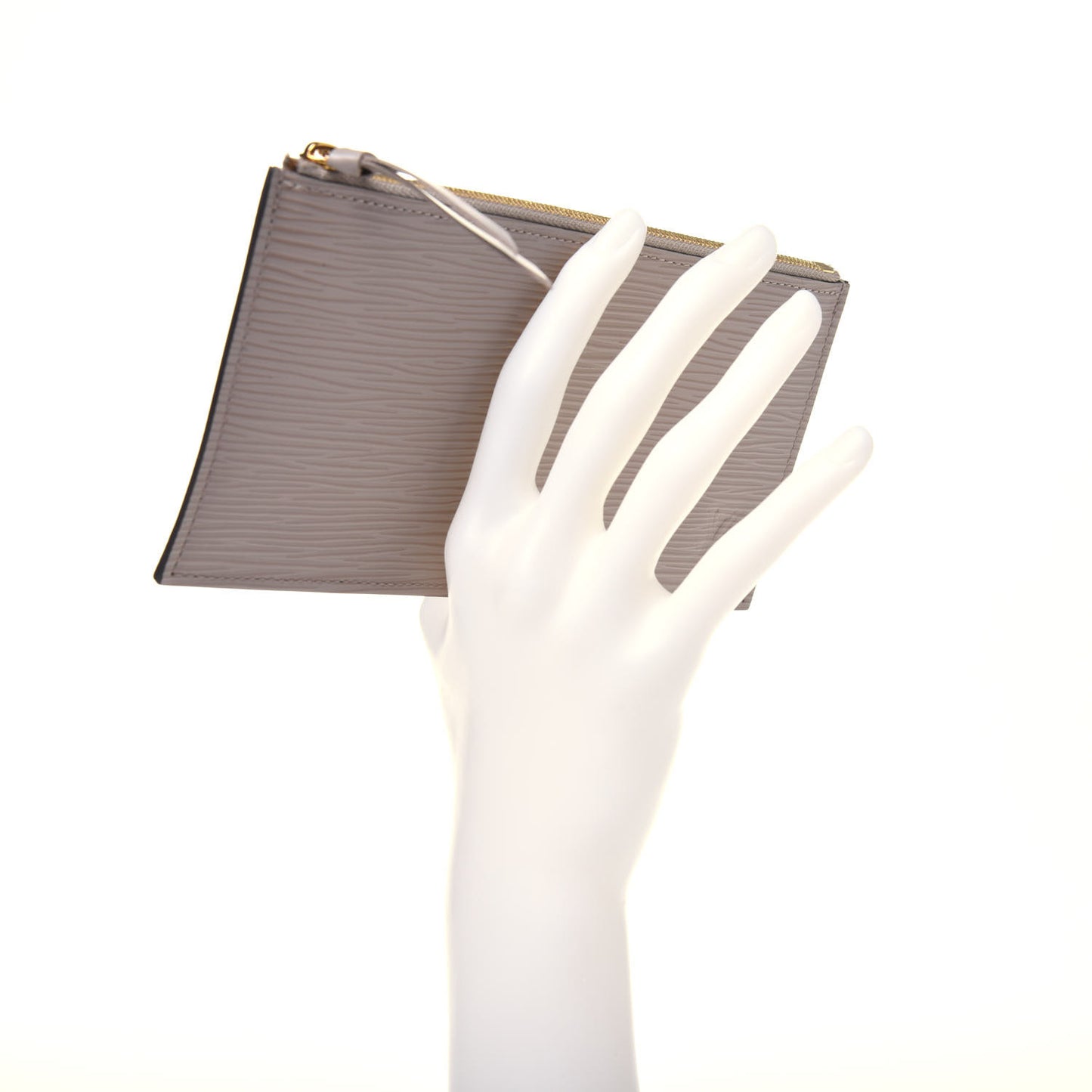 Epi Felicie Chain Wallet Zippered Insert Galet