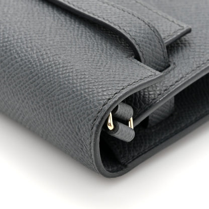 Hermes Epsom Kelly Wallet To Go Cordage Gris Misty Prunoir Jaune Milton 11 of 12