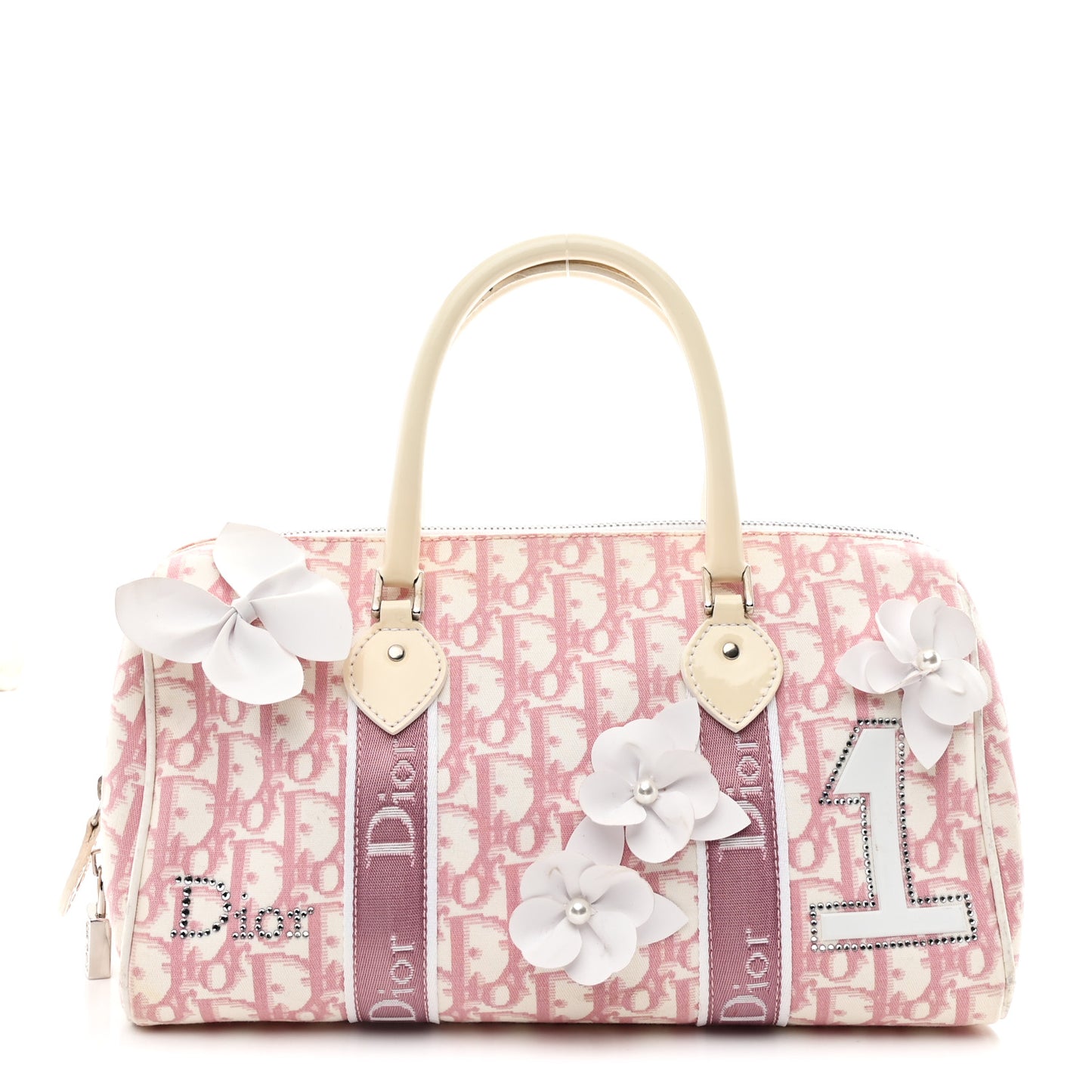 Monogram Girly Boston Pink