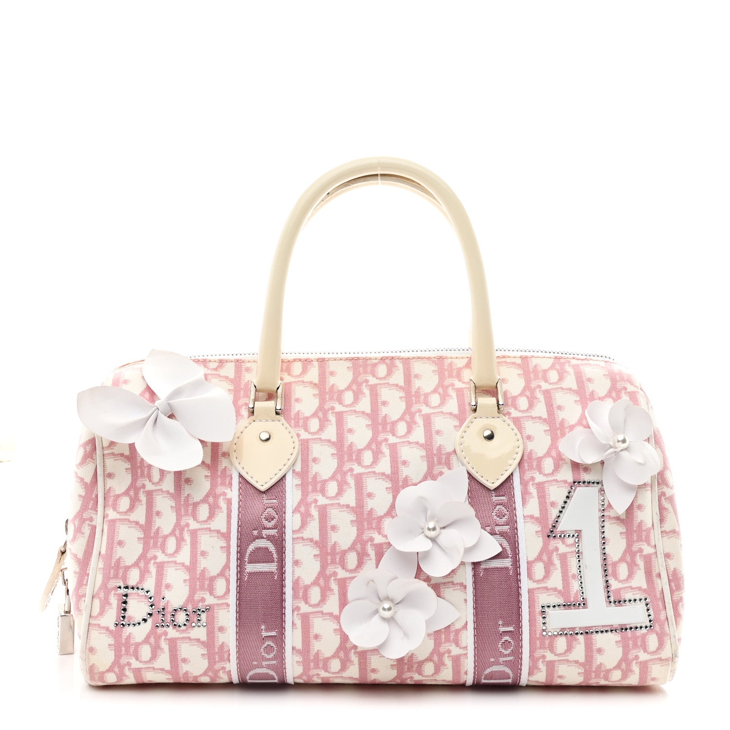 Christian Dior Monogram Girly Boston Pink 1 of 13