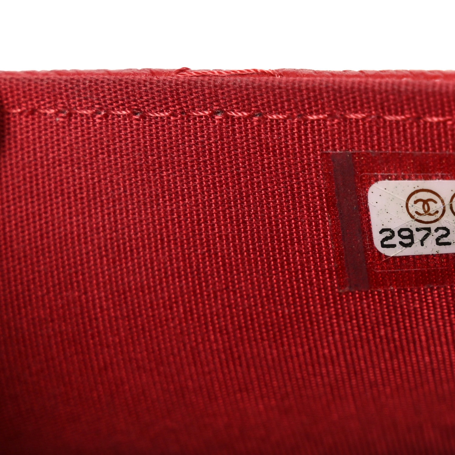 Chanel Caviar Quilted Chain Handle Round Phone Holder Red 8 of 11