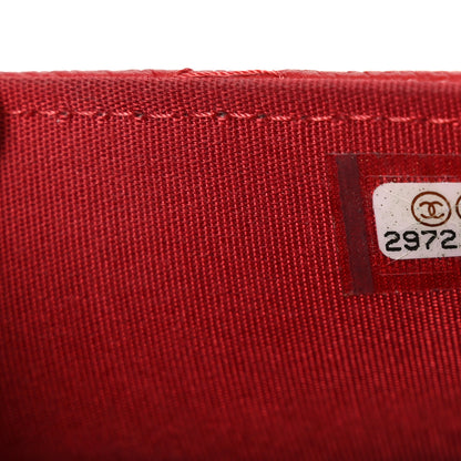 Chanel Caviar Quilted Chain Handle Round Phone Holder Red 8 of 11