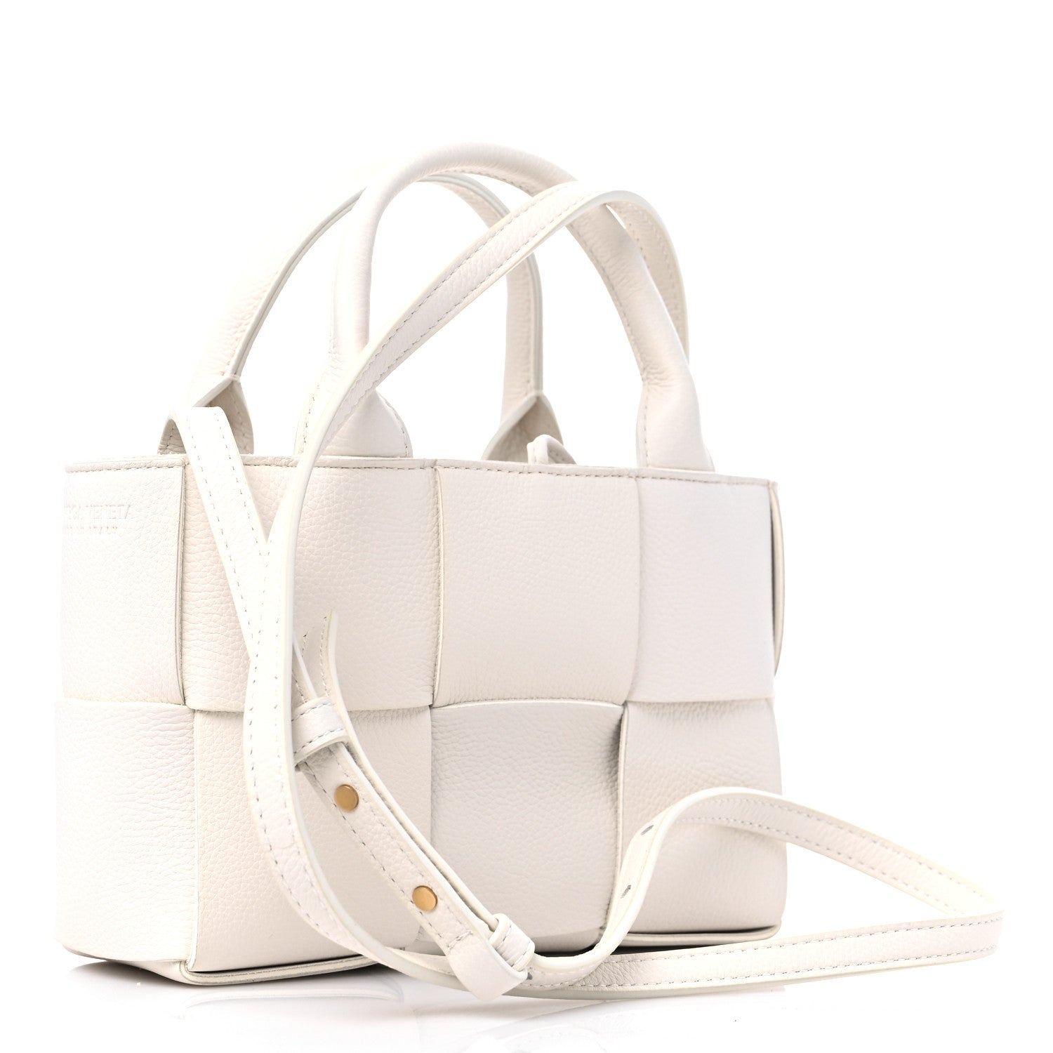 Bottega Veneta Nappa Maxi Intreccio Mini Arco Tote White 4 of 9
