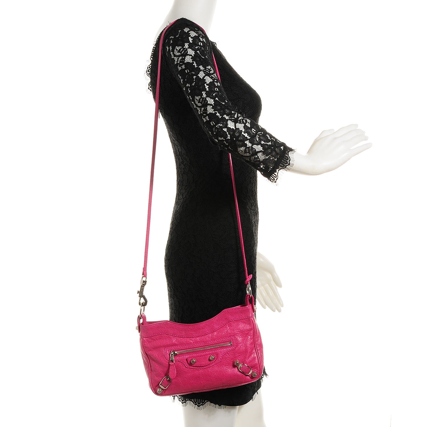 Balenciaga Agneau Giant 12 Silver Hardware Hip Cyclamen 2 of 12