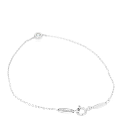 Tiffany Sterling Silver Aquamarine Elsa Peretti Color By The Yard Bracelet 3 of 6
