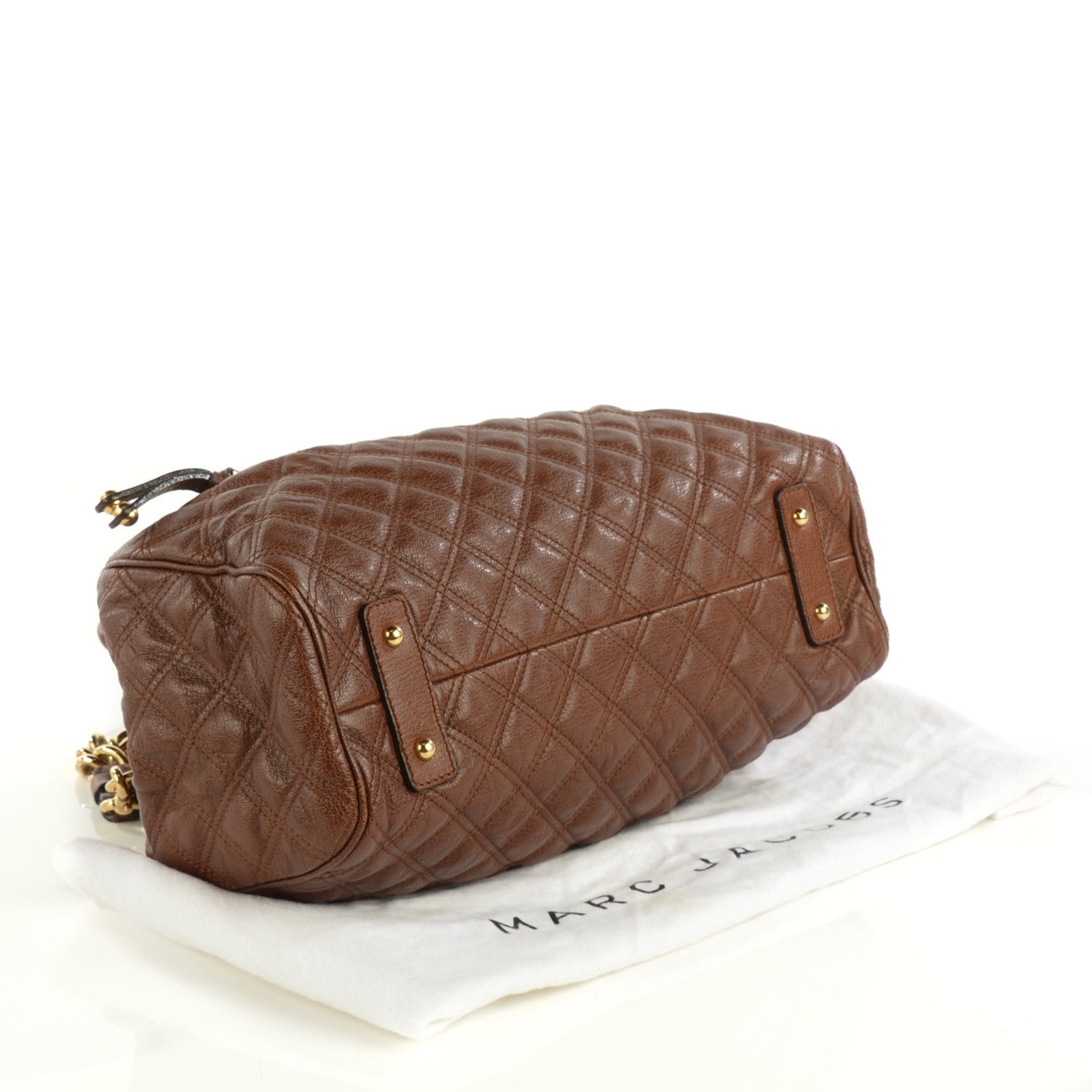 Marc Jacobs Calfskin Quilted Stam Brown 4 of 7