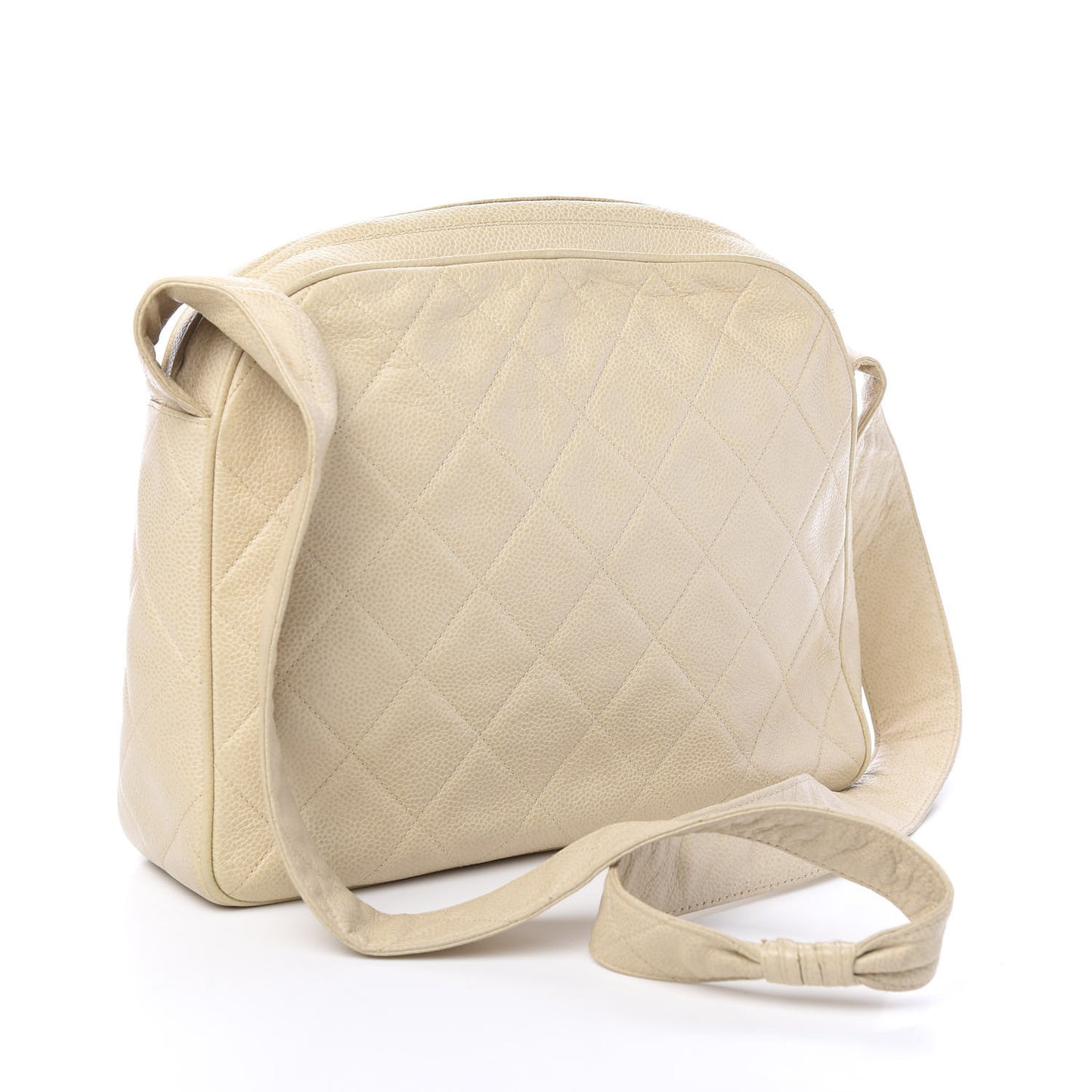 Caviar Quilted Shoulder Bag White