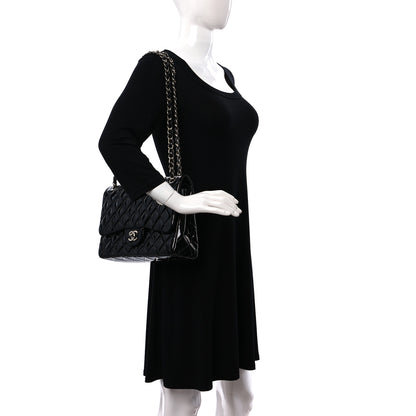 Chanel Patent Quilted Jumbo Double Flap Black 2 of 13