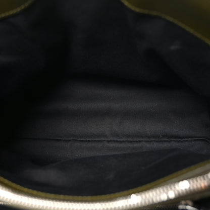 Saint Laurent Calfskin Y Quilted Monogram Medium Loulou Chain Satchel Military Olive 5 of 10
