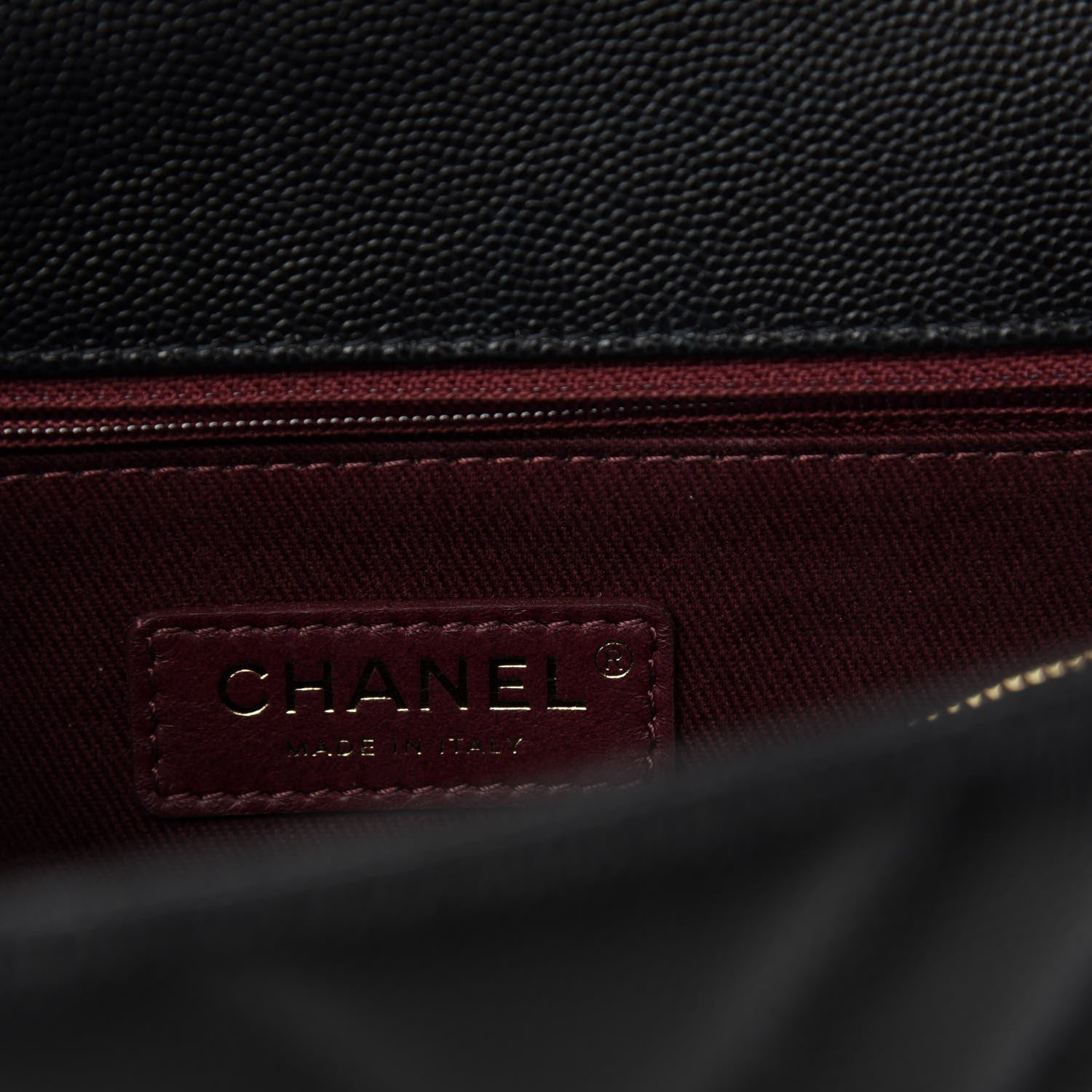 Chanel Caviar Chevron Quilted Small Coco Handle Flap Black 9 of 11