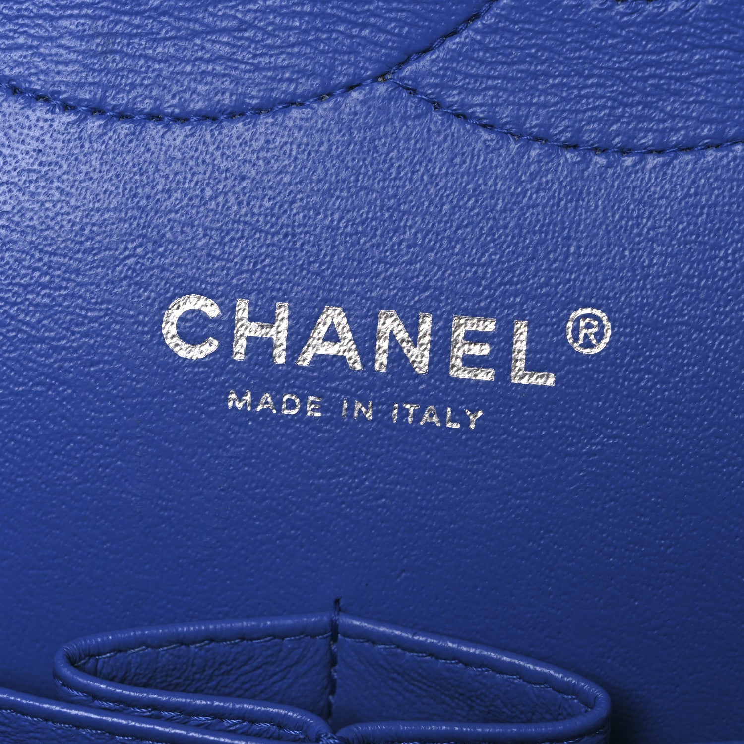 Chanel Patent Calfskin Quilted Jumbo Double Flap Blue 6 of 10