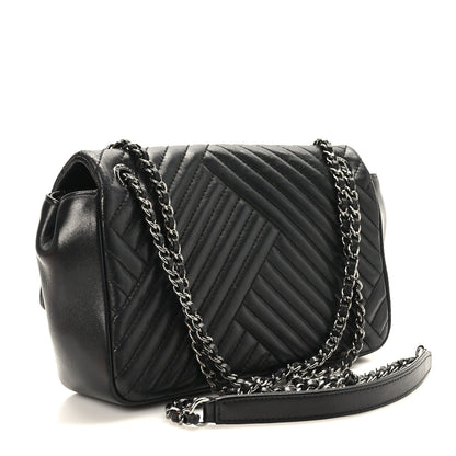 Chanel Lambskin Small CC Crossing Flap Black 3 of 9