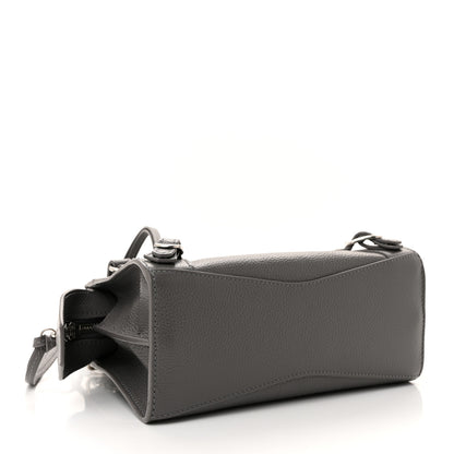 Balenciaga Grained Calfskin Neo Classic Silver Hardware Mini City Dark Grey 4 of 10