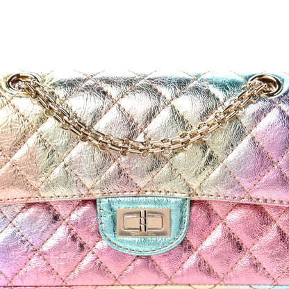 Chanel Metallic Goatskin Quilted Mini 2.55 Reissue Flap Multicolor 10 of 11