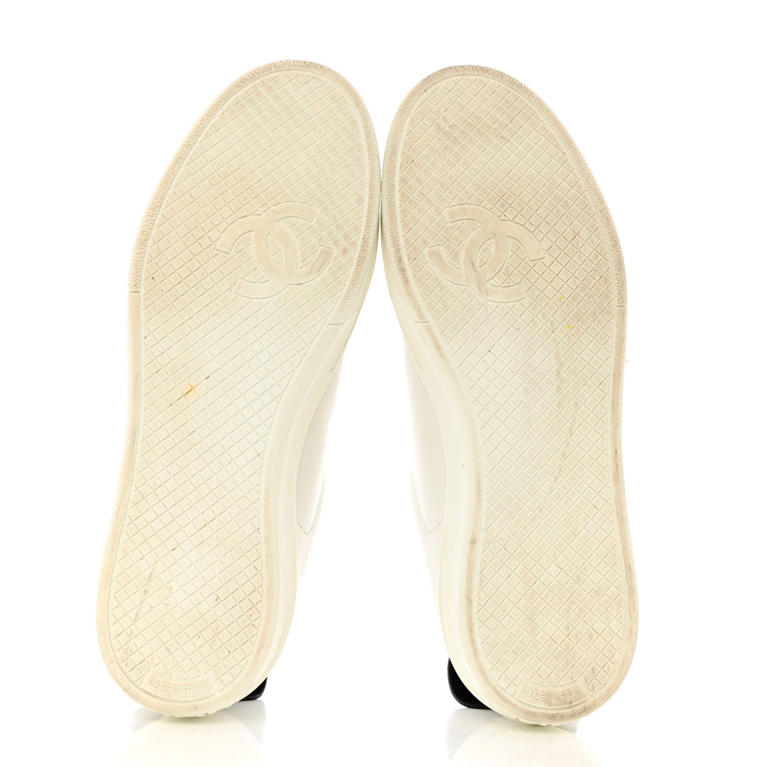 Chanel Calfskin CC Womens Sneakers 37 White 5 of 12