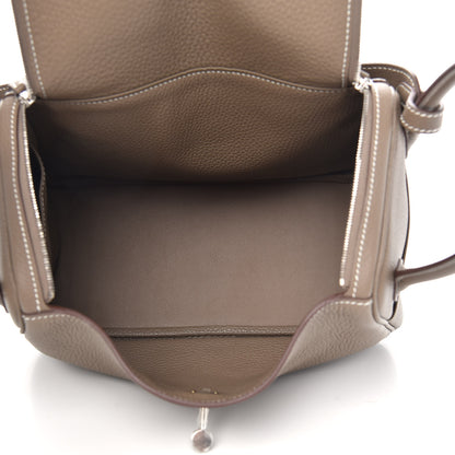 Hermes Taurillon Clemence Lindy 26 Etoupe 5 of 10