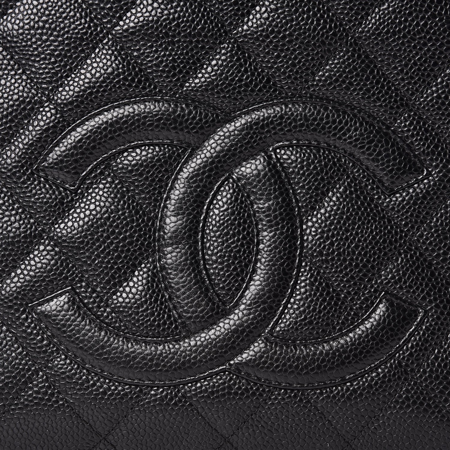 Chanel Caviar Quilted Petit Shopping Tote PST Black 14 of 20
