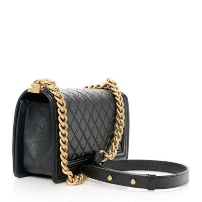 Chanel Caviar Quilted Medium Boy Flap Black 3 of 10