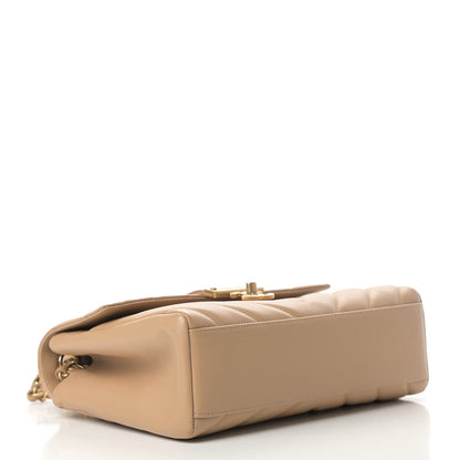 Chanel Calfskin Quilted Chevron In The City Bag Beige 5 of 10