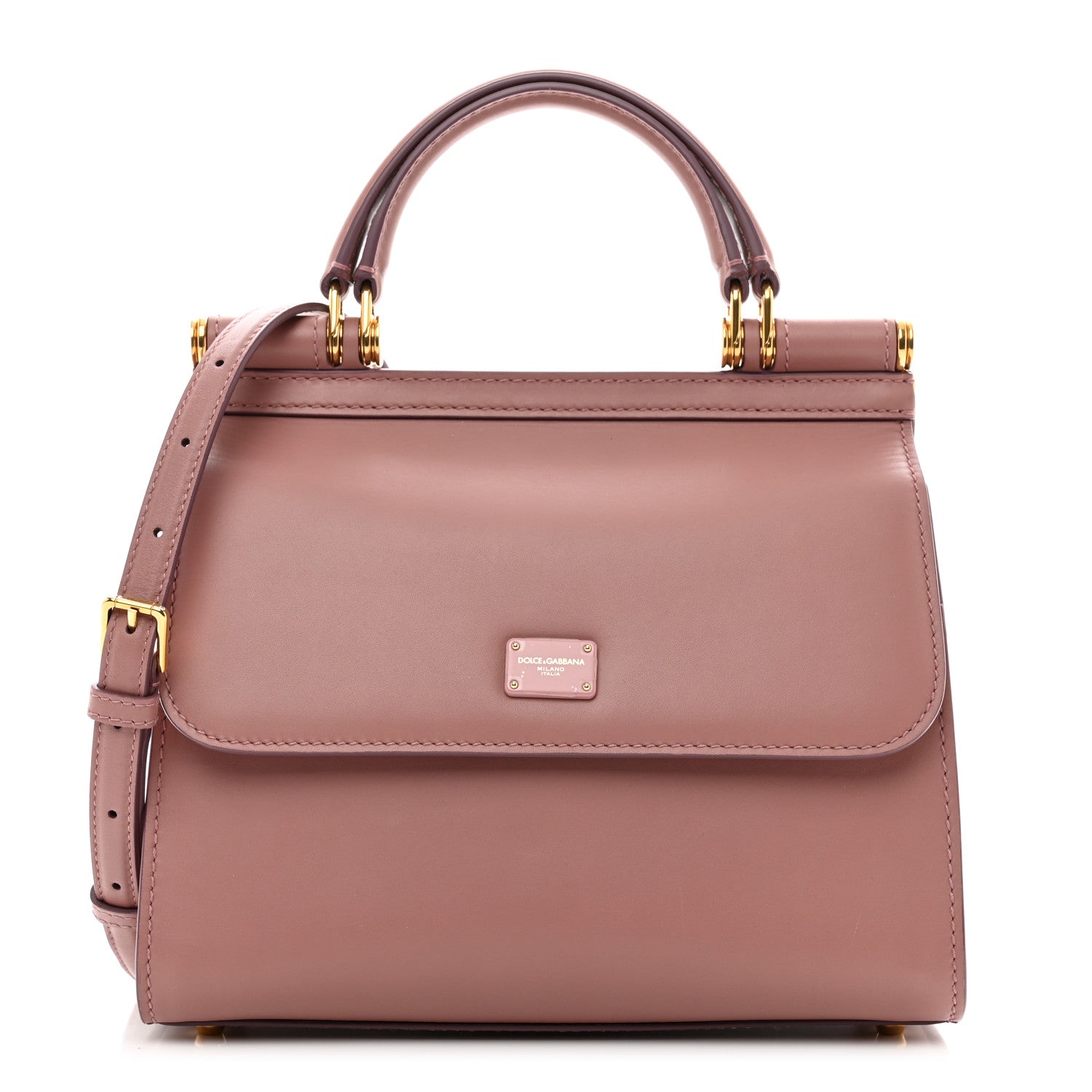 Dolce & Gabbana Vitello Morbido Small Sicily 58 Bag Dusty Pink 1 of 9