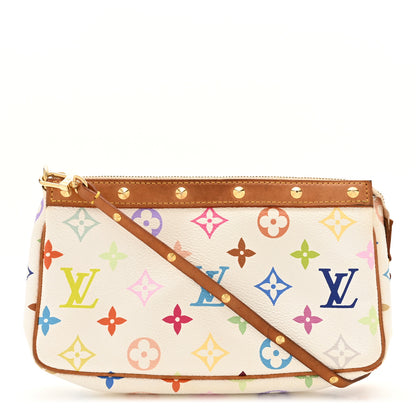 Louis Vuitton Monogram Multicolor Pochette Accessories White 1 of 9