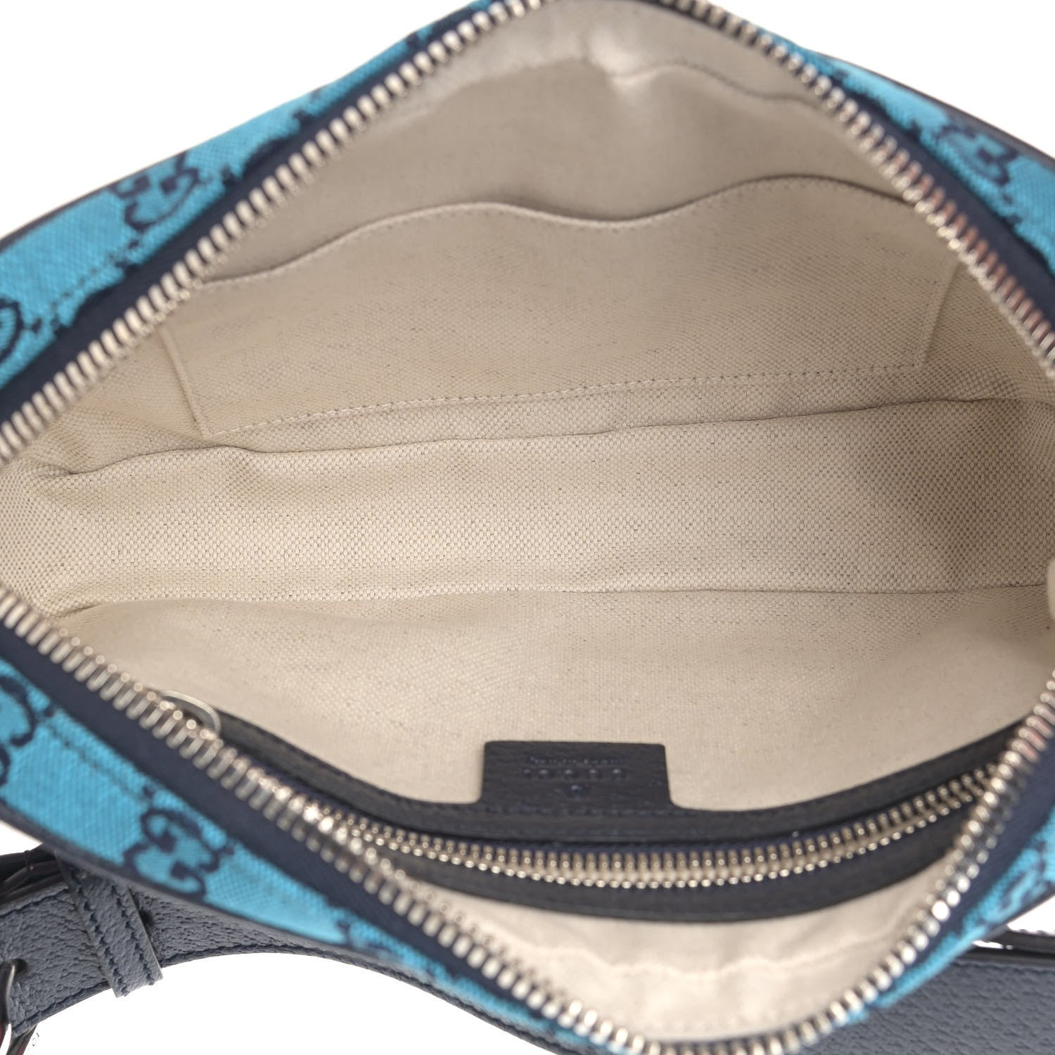 Gucci Monogram Multicolor Retro Interlocking G Belt Bag Blue Rainbow Light Blue 7 of 9