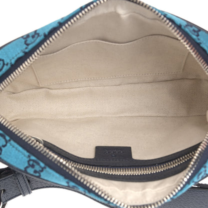 Gucci Monogram Multicolor Retro Interlocking G Belt Bag Blue Rainbow Light Blue 7 of 9