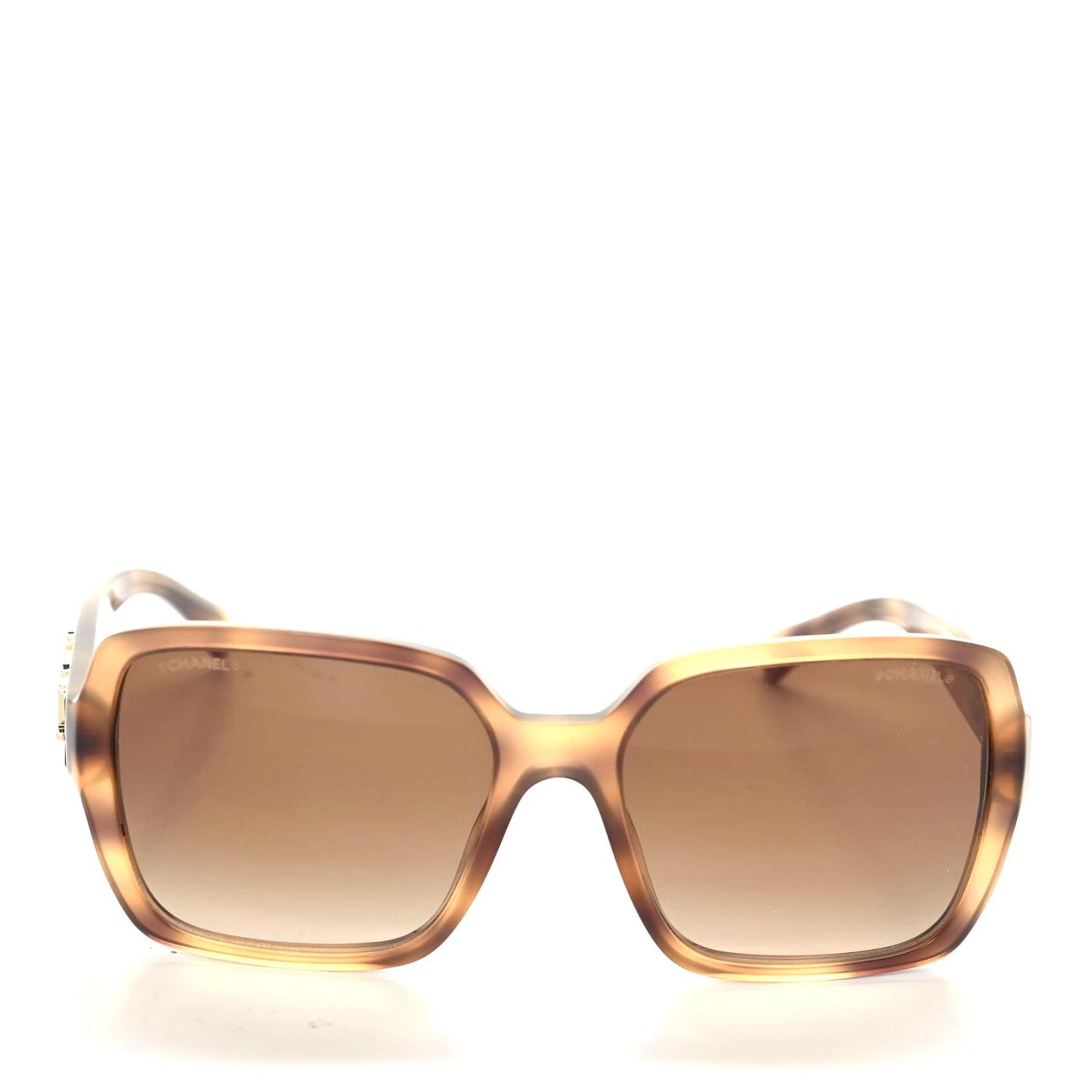 Acetate Polarized Square Sunglasses 5408 Brown