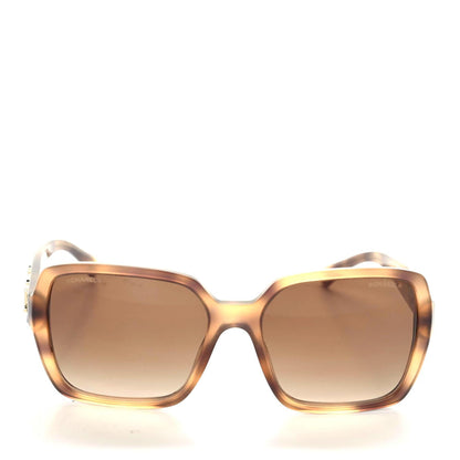 Chanel Acetate Polarized Square Sunglasses 5408 Brown 2 of 8