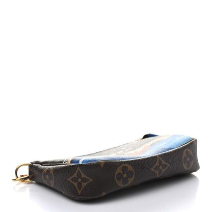 Louis Vuitton Monogram 2019 Christmas Animation Mini Venice Pochette Accessories Blue 4 of 7