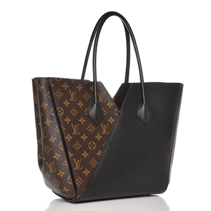 Louis Vuitton Calfskin Monogram Kimono Tote Black 3 of 8