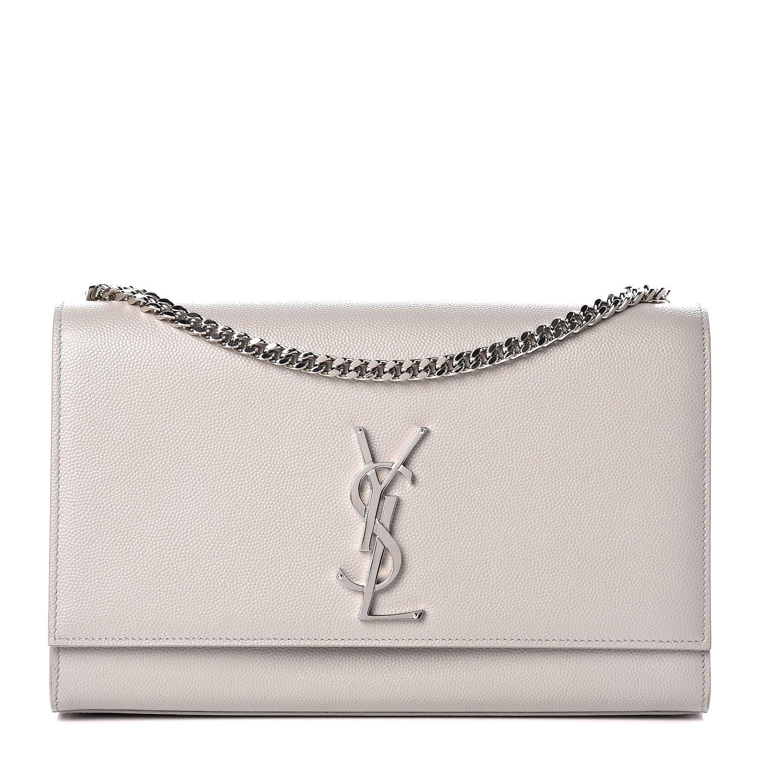 Saint Laurent Grain De Poudre Medium Classic Monogram Kate Satchel Souris 1 of 7