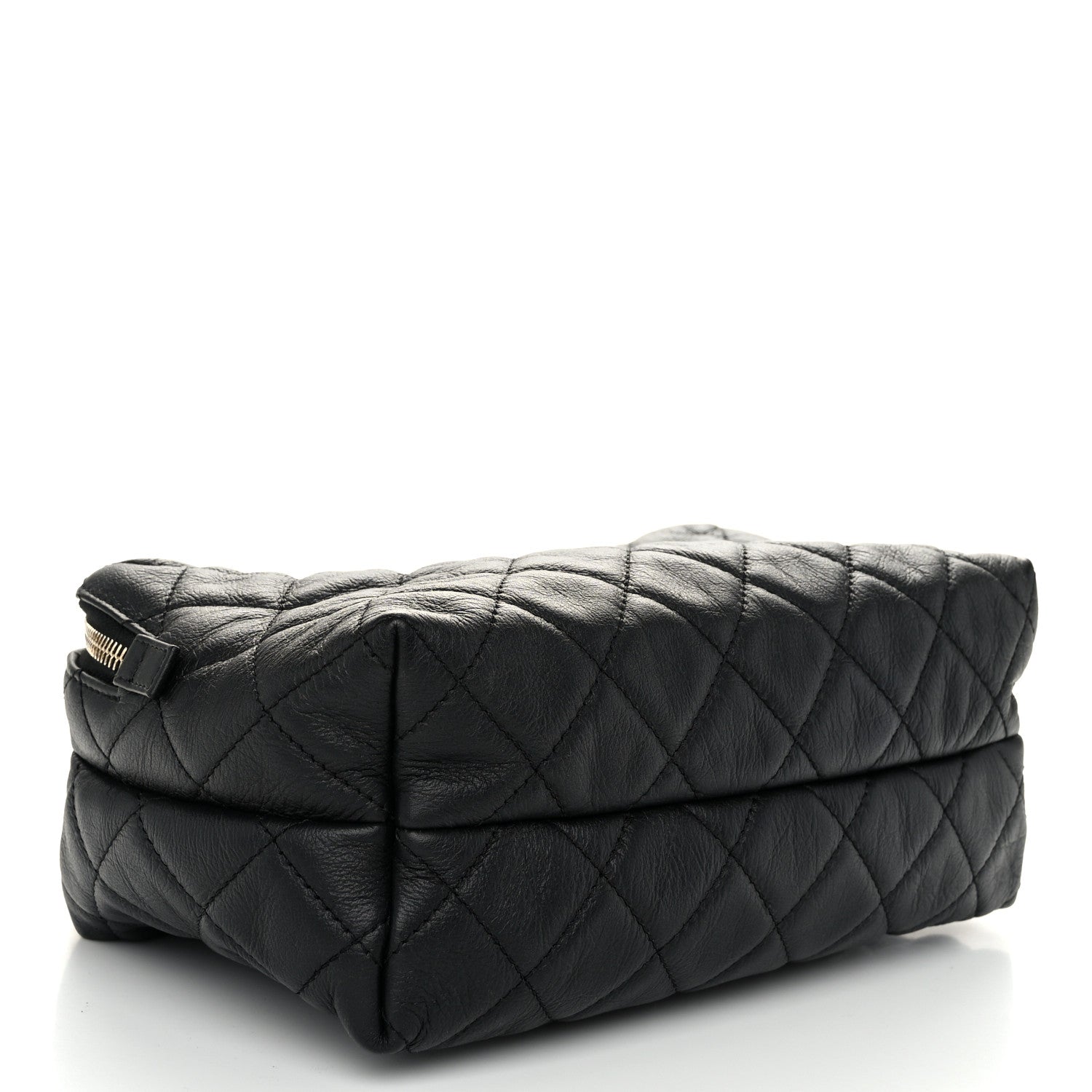 Chanel Calfskin Quilted Small Bowling Bag Black 4 of 10
