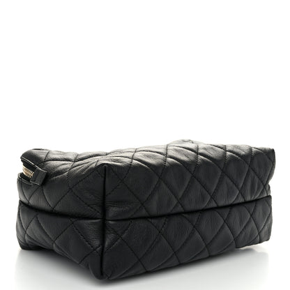Chanel Calfskin Quilted Small Bowling Bag Black 4 of 10