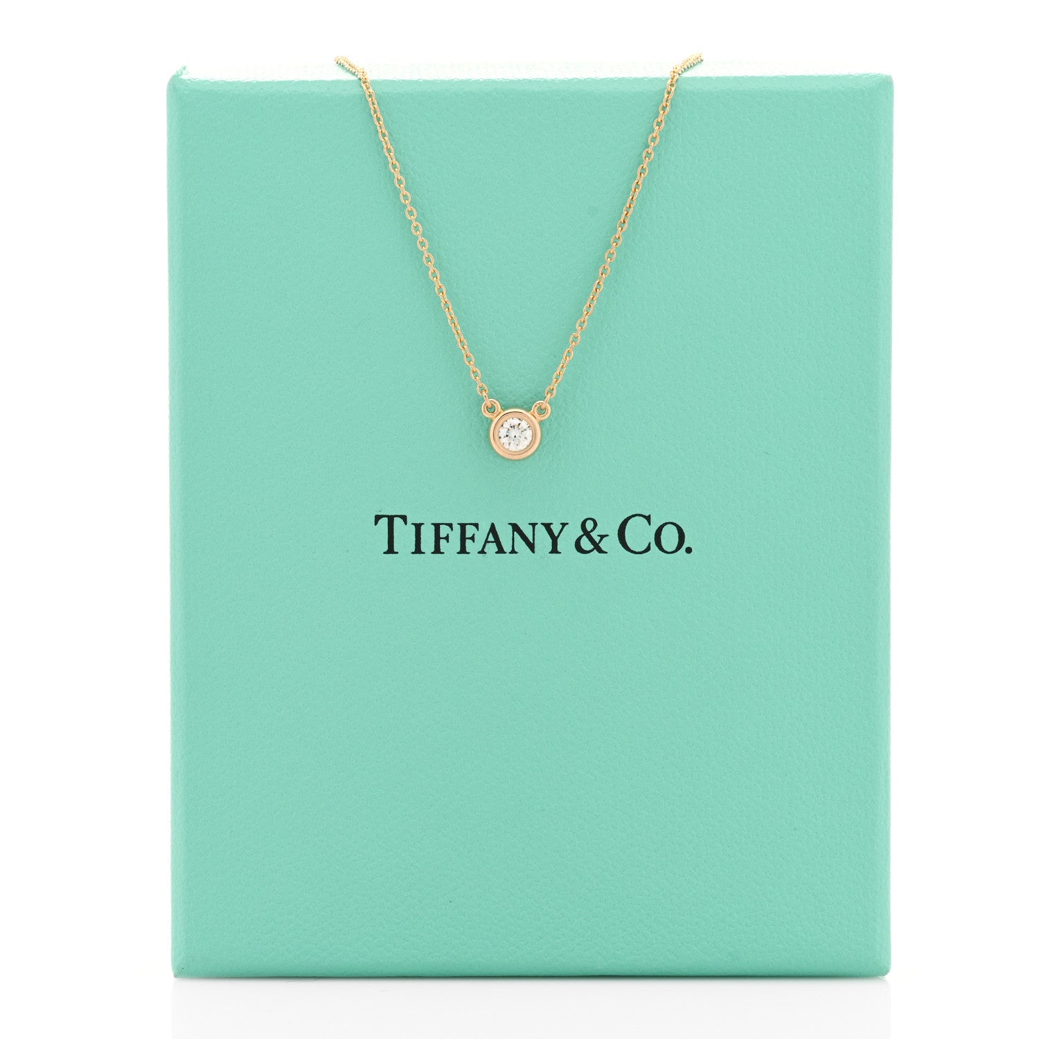 Tiffany 18K Rose Gold Diamond .17ct Elsa Peretti Diamonds by the Yard Pendant Necklace 6 of 6