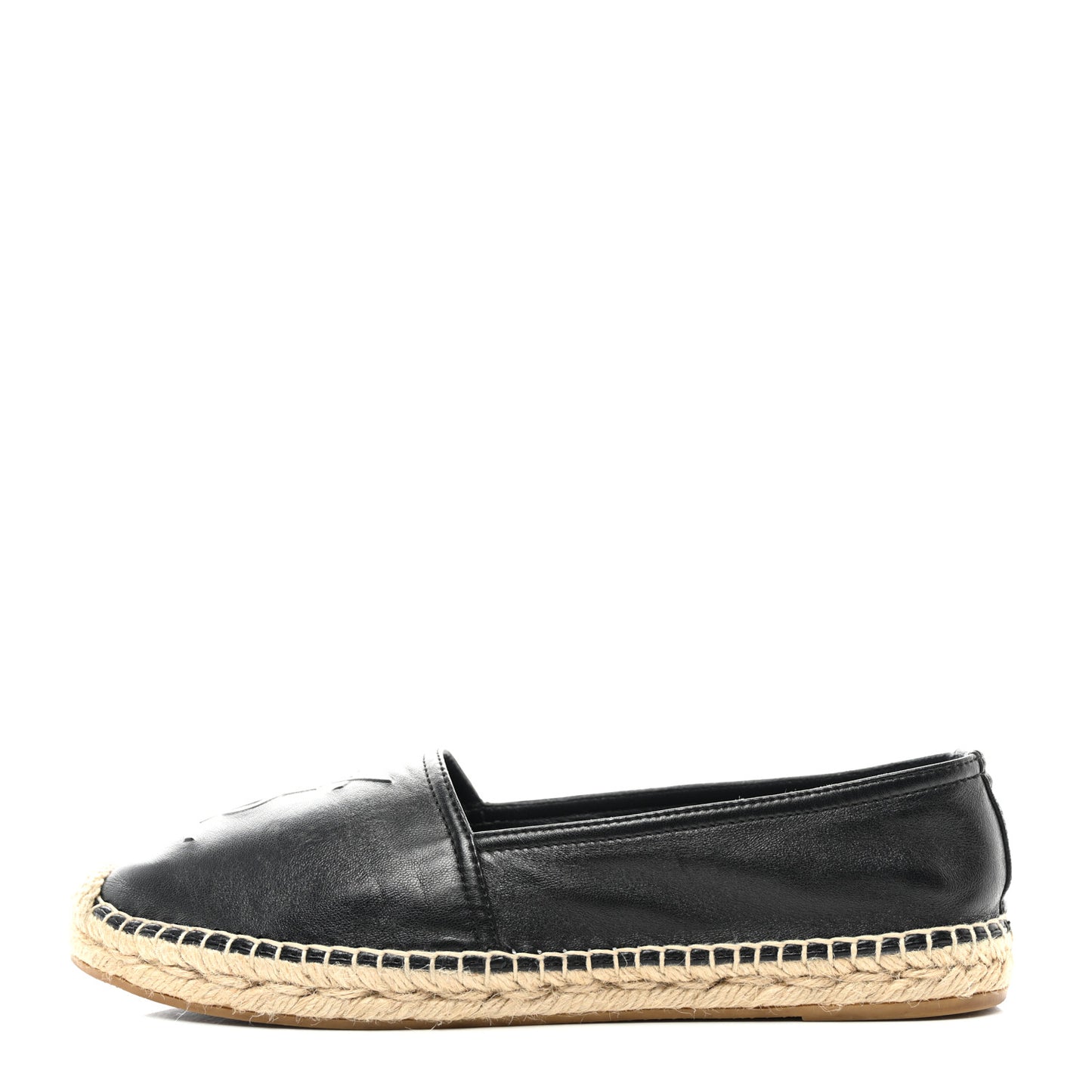 Lambskin Monogram Espadrilles 40.5 Black