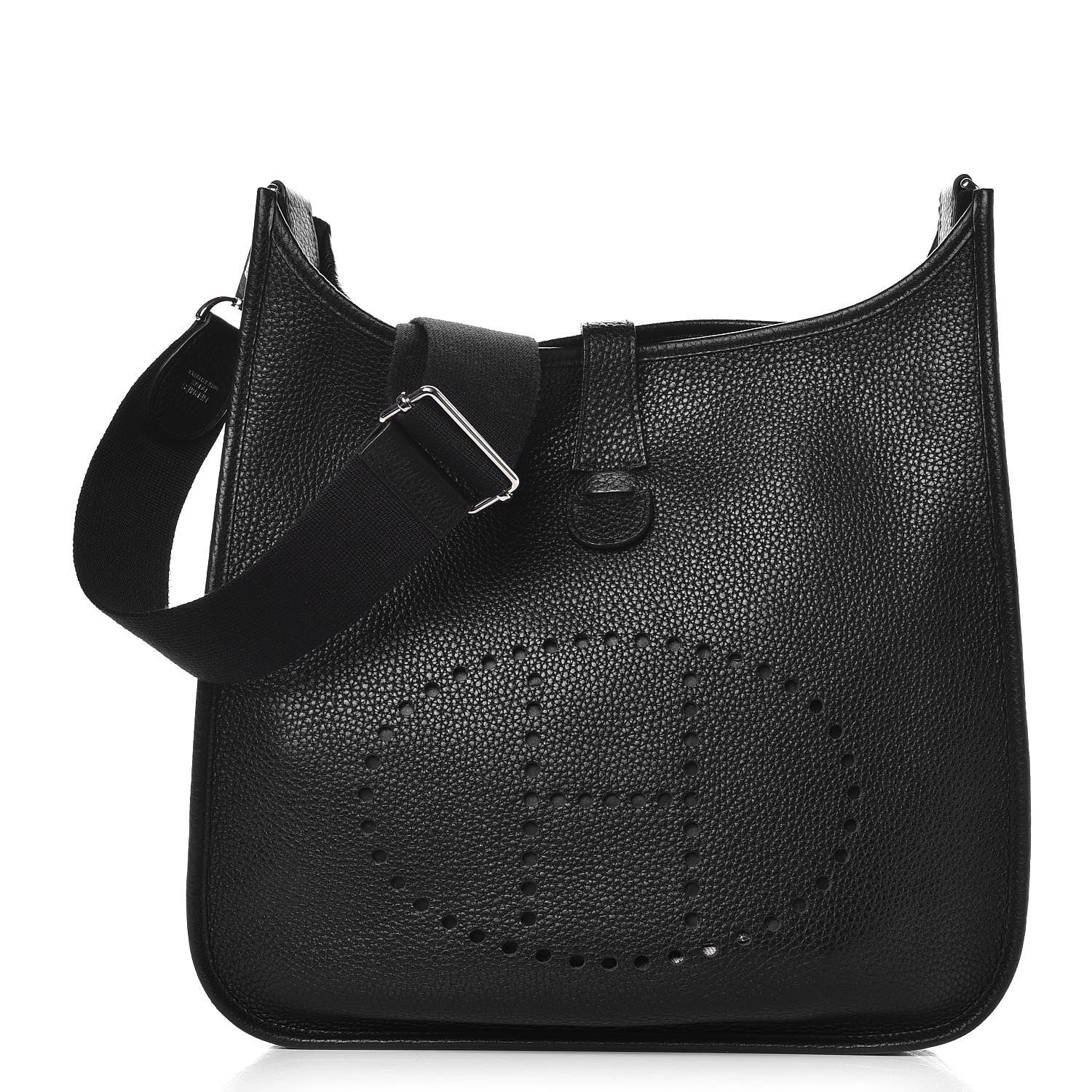 Hermes Taurillon Clemence Evelyne III GM Black 1 of 7