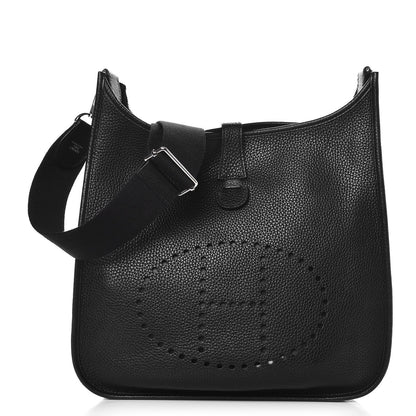 Hermes Taurillon Clemence Evelyne III GM Black 1 of 7