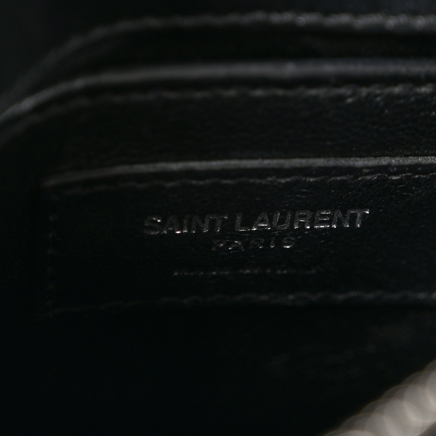 Saint Laurent Calfskin Y Quilted Monogram Small Loulou Chain Satchel Black 6 of 12