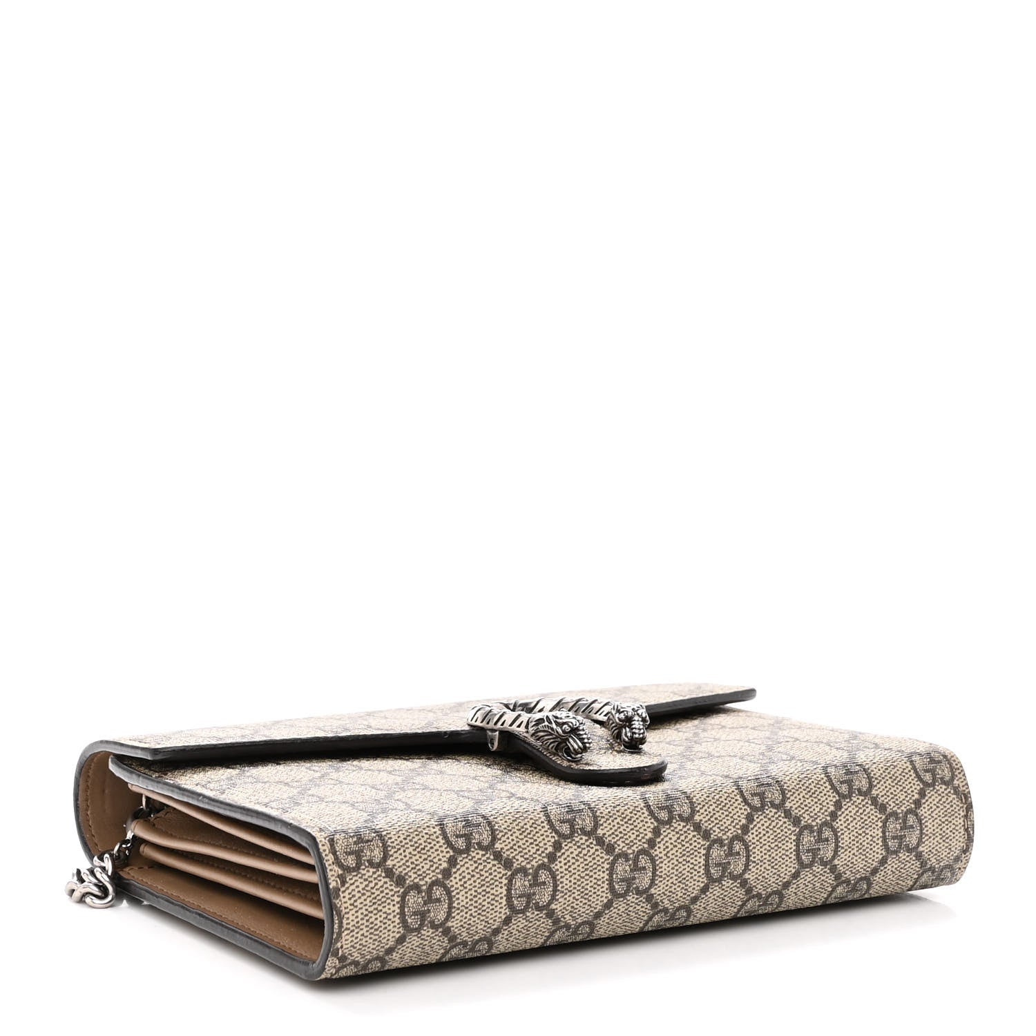 Gucci GG Supreme Monogram Mini Dionysus Chain Wallet Beige Taupe 4 of 12