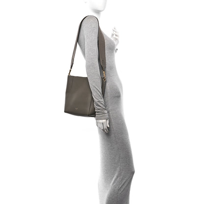 Celine Soft Grained Calfskin Small Sangle Bucket Bag Taupe 2 of 10