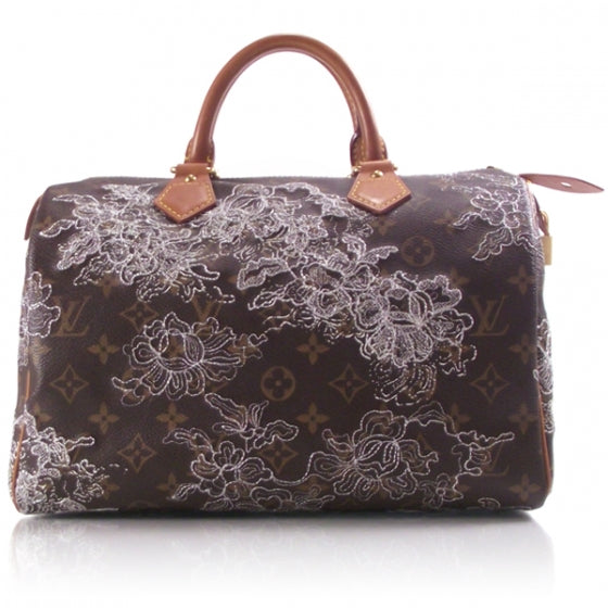 Monogram Dentelle Speedy 30 Silver