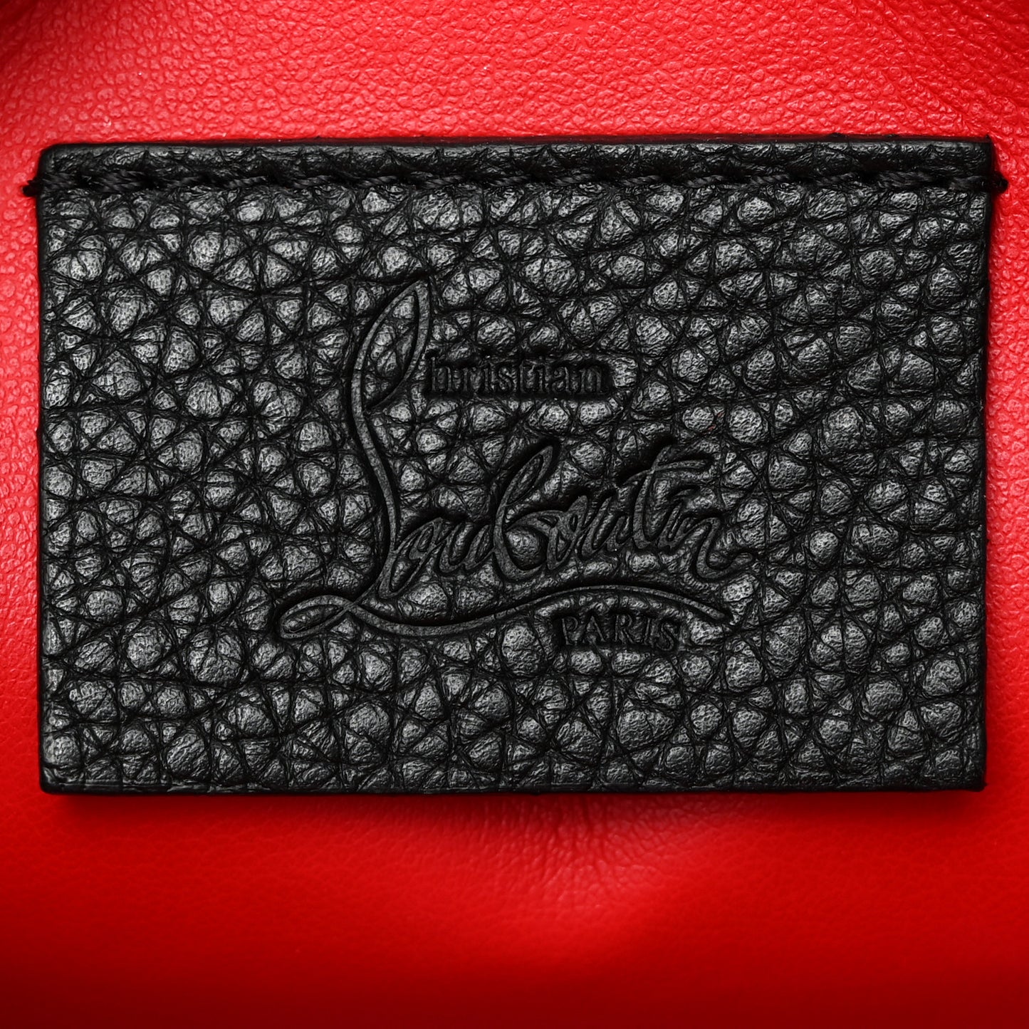 Empire Calfskin Mini Rubylou Crossbody Black Red