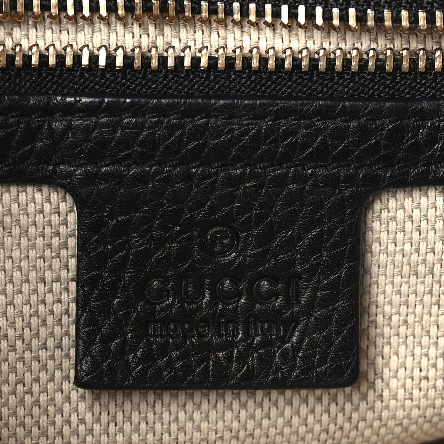 Gucci Pebbled Calfskin Medium Soho Flap Crossbody Black 6 of 10