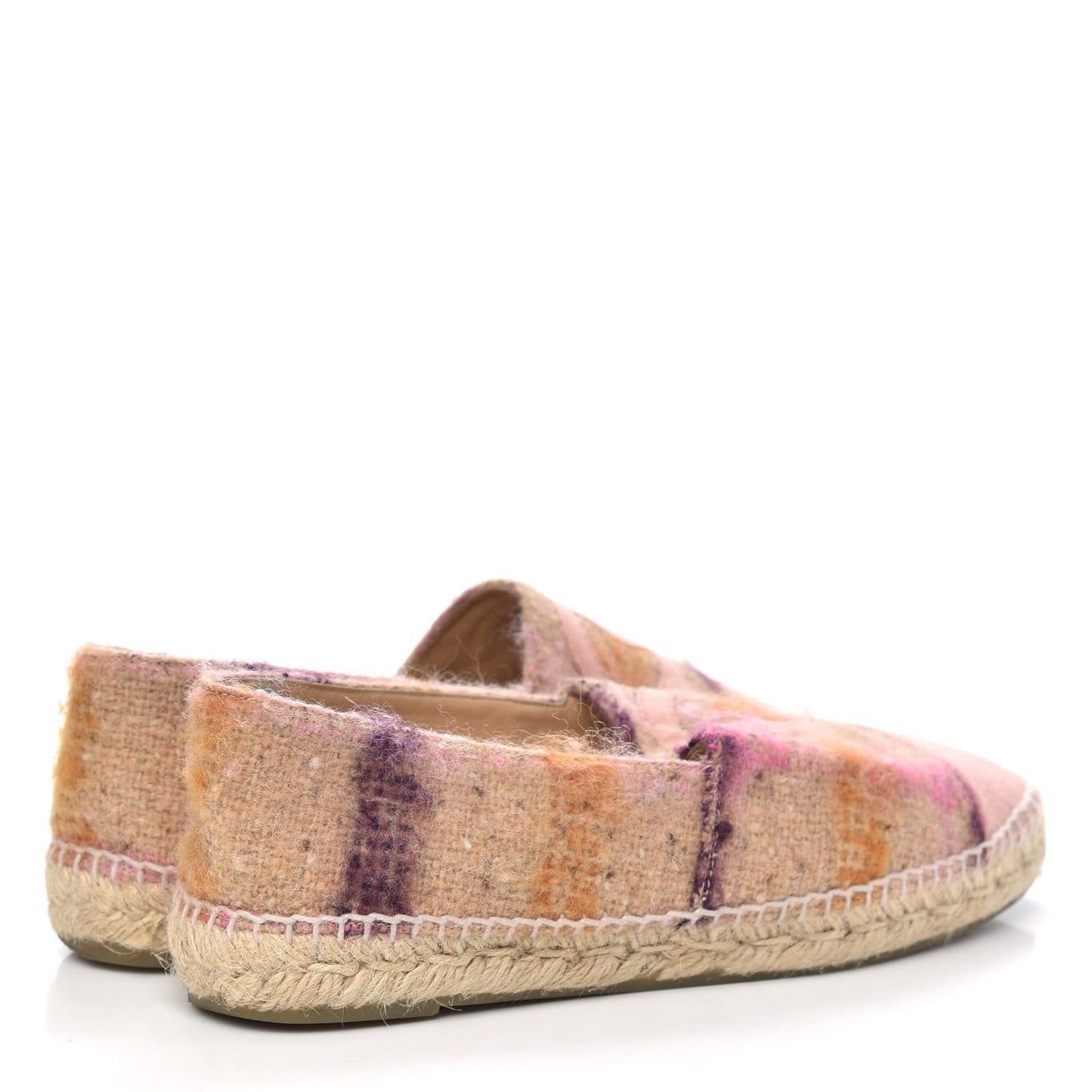 Tweed CC Espadrilles 41 Pink Multicolor