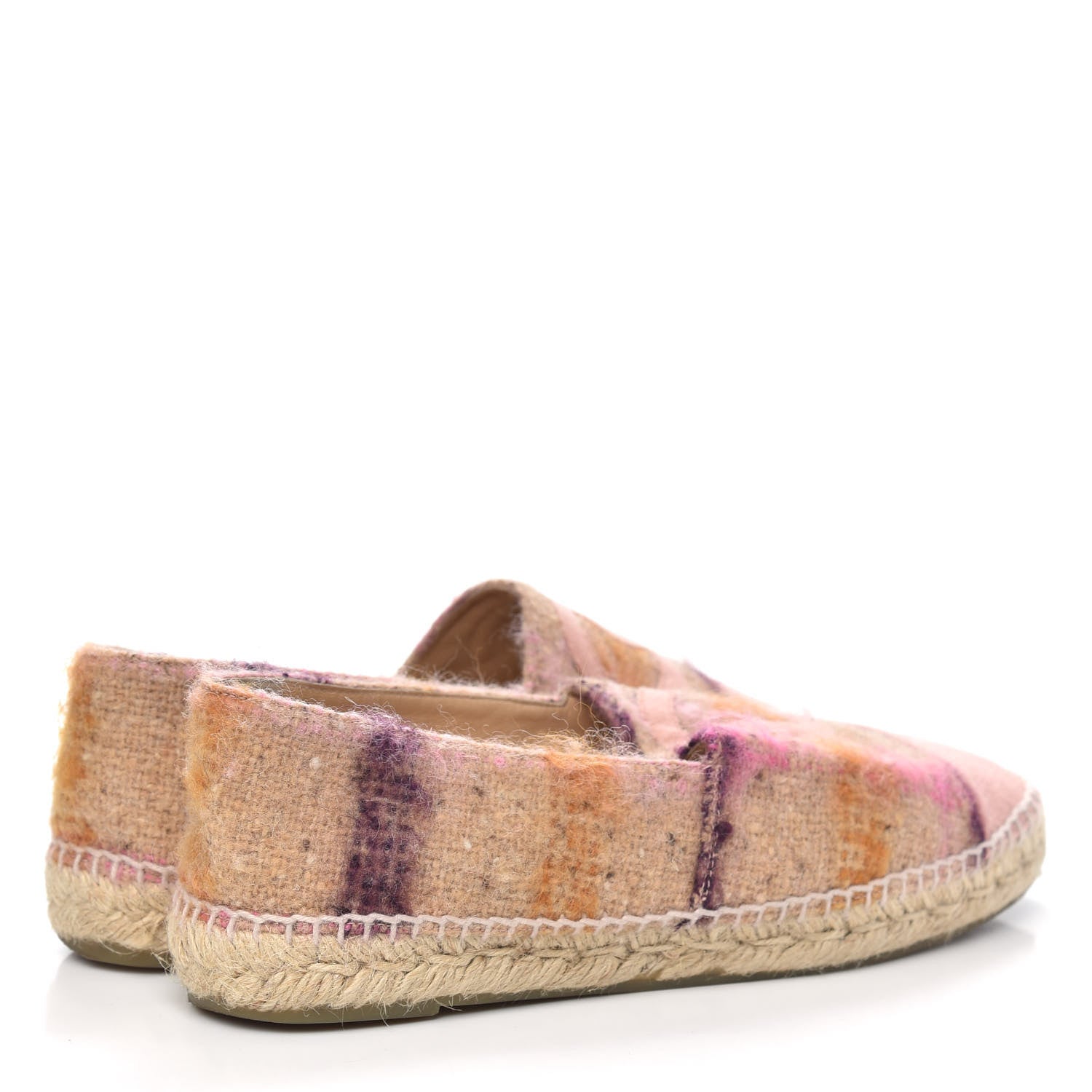 Chanel Tweed CC Espadrilles 41 Pink Multicolor 4 of 11