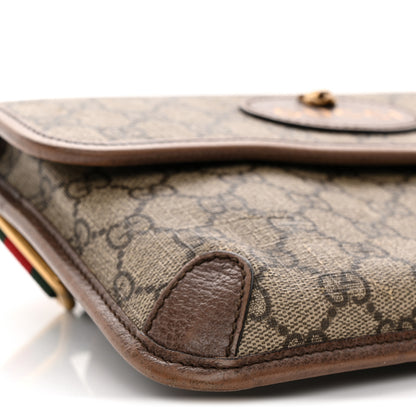 Gucci GG Supreme Monogram Neo Vintage Web Belt Bag Brown 9 of 18