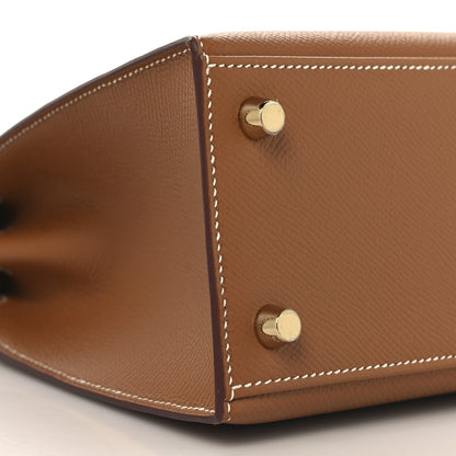 Hermes Epsom Kelly Sellier 25 Gold 9 of 11