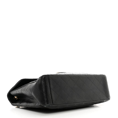Chanel Lambskin Quilted XL Jumbo Single Flap Black 4 of 15